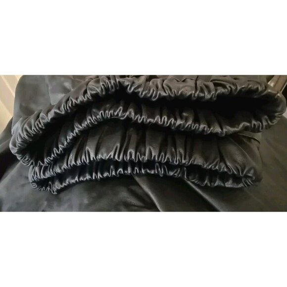 Banana Republic NWT Women's Black Vegan Leather Joggers Size 6 NEW t3 - Picture 5 of 8